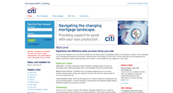 Desktop Screenshot of correspondent.citimortgage.com